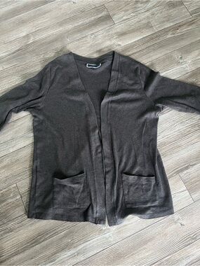 Karen Scott 3/4 sleeve cotton cardigan